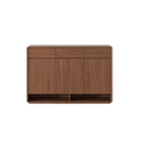 Credenze Walnut Shoe Cabinet