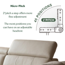 Bauman L-Shape Leather/Fabric Sofa