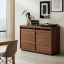 Strata Draw - Solid Walnut Dresser
