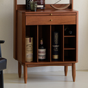 Verso Walnut Expandable Bar Cabinet