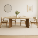 Capri Travertine Dining Table Set