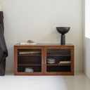 DEN FIKA 2 Door Glass Cabinet B
