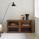 DEN FIKA 4 Door Glass Cabinet C