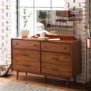 Fika Swedish 6-Drawer Wide Chest
