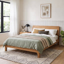 Tamo Solid Ash Wood Bed Frame | Single, Super Single, Queen & King