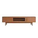 Guri Oak Scandinavian Solid Wood See Through TV Console 1800 (Clearance)