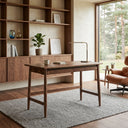 Senu Desk Solid Walnut Writing Desk