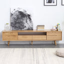 Guri Solid Oak TV Console (Center 2 Drawers) 1800 (Clearance)