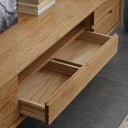 Guri Solid Oak TV Console (Center 2 Drawers) 1800 (Clearance)