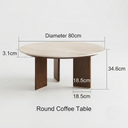 Strata Walnut Round Coffee Table