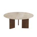 Strata Walnut Round Coffee Table