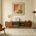 Tana Wide Solid Walnut TV Console
