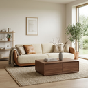 Credenze Walnut Coffee Table
