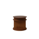 Verso Walnut Turning Side Table