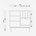 VOET Book Shelf Cabinet