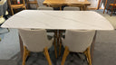 Ontario Ceramic White Dining Table (1.6m) (Clearance)
