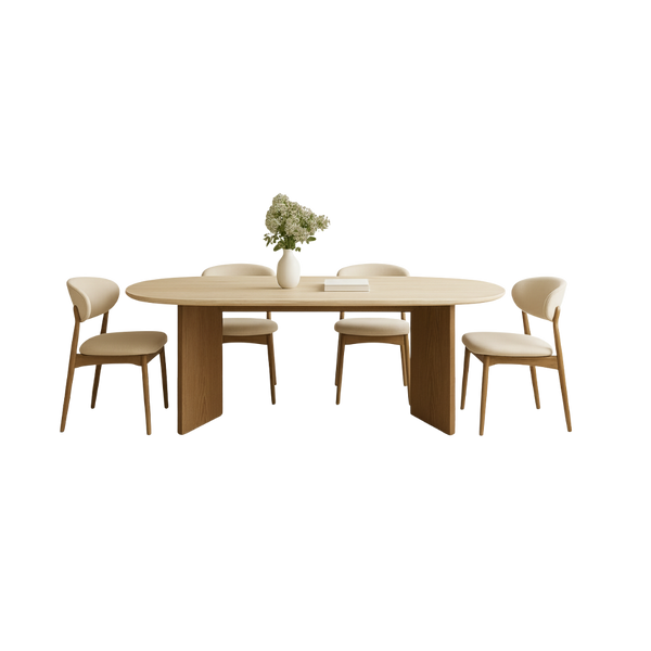 Capri Travertine Classic Dining Table Set