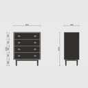 Certo 4 Drawer Cabinet