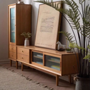 Guri Oak Solid Wood TV Cabinet 1500 (Clearance)