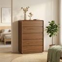 Credenze Walnut 5 Drawer Chest