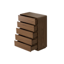 Credenze Walnut 5 Drawer Chest