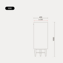 DEN FIKA Bottle Glass Cabinet