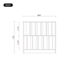 DEN FIKA Vinyl Record Book Cabinet