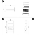 Fika Swedish Wall Cabinet S (Open)