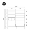 Fika Swedish Wall Cabinet L