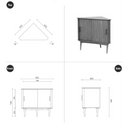 Fika Swedish Corner Cabinet