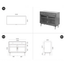 Fika Swedish Glass Display Cabinet (S)