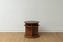 Verso Walnut Turning Side Table