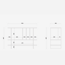 Nova Retro Side Book Cabinet
