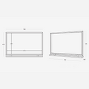 Nova Retro Standing Mirror