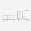 Nova Retro Partition Bookshelf