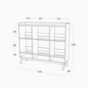 Patina Book Shelf Cabinet