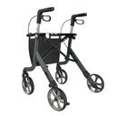 Rehasense Space LX Rollator – Lightweight Elderly Walking Aid (Sober Grey)