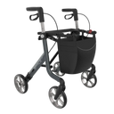 Rehasense Space LX rollator Singapore – sober grey, 4-wheel elderly walking aid
