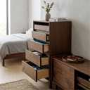 Senu Solid Walnut Chest of Drawers