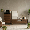 Senu Solid Walnut TV Console