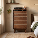 Senu Solid Walnut Chest of Drawers