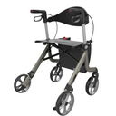 Rehasense Space LX Rollator – Lightweight Elderly Walking Aid (Sober Grey)