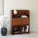 Verso Walnut Partition Bookshelf