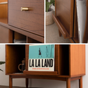 Verso Walnut Vinyl Book Cabinet