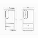 Verso Hanger Cabinet with mirror