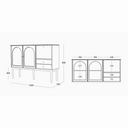 Verso Walnut Sideboard 1300