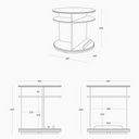 Verso Walnut Turning Side Table