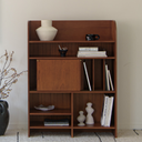 Verso Walnut Partition Bookshelf