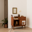 Verso Walnut Vinyl Book Cabinet