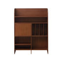 Verso Walnut Partition Bookshelf